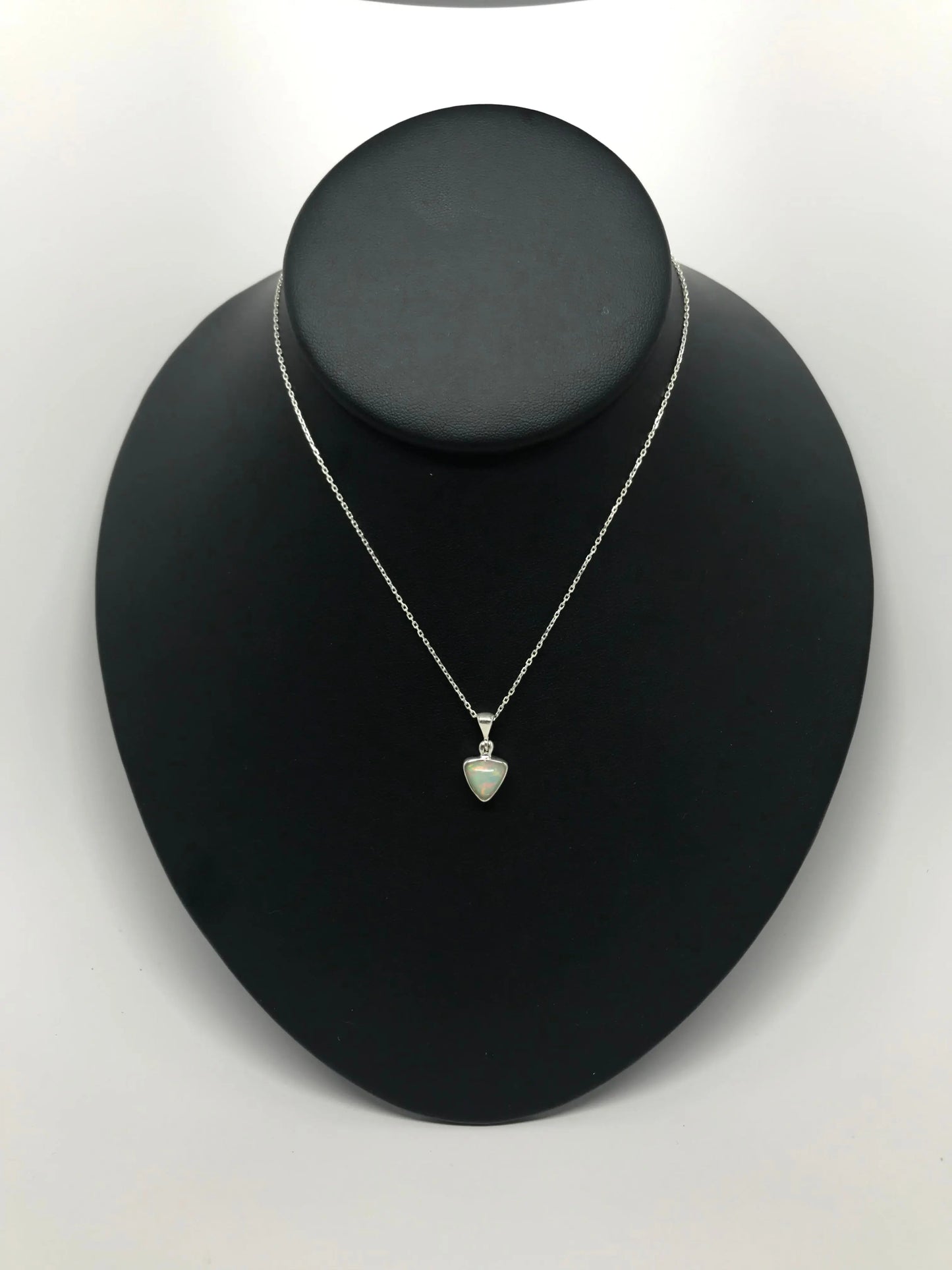 Ethiopian Opal Triangle Pendant Tarazed Gems & Jewellery