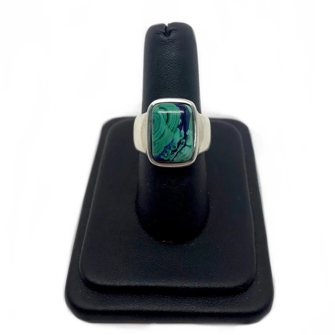 Malachite and Azurite Ring Size 7 Tarazed Gems & Jewellery