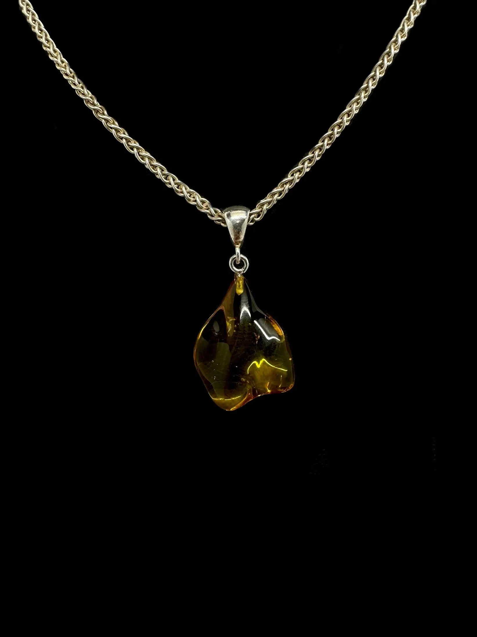 Baltic Amber Pendant with Insect Inclusions Tarazed Gems & Jewellery