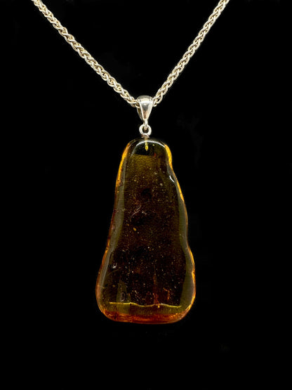 Baltic Amber Pendant with Insect Inclusions Tarazed Gems & Jewellery