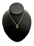 Citrine Asscher Cut Pendant Tarazed Gems & Jewellery