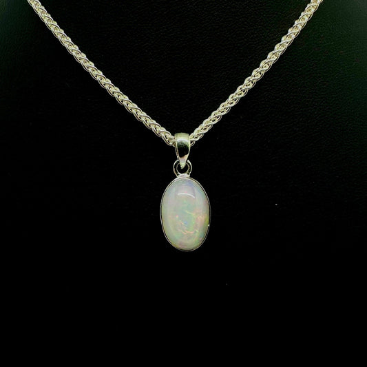 Ethiopian Opal Oval Pendant Tarazed Gems & Jewellery