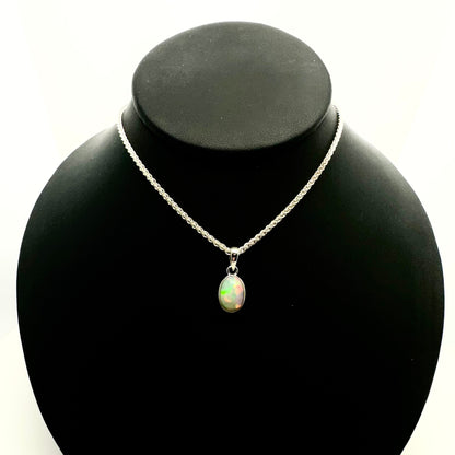 Ethiopian Opal Oval Pendant Tarazed Gems & Jewellery