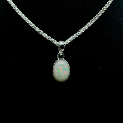 Ethiopian Opal Oval Pendant Tarazed Gems & Jewellery