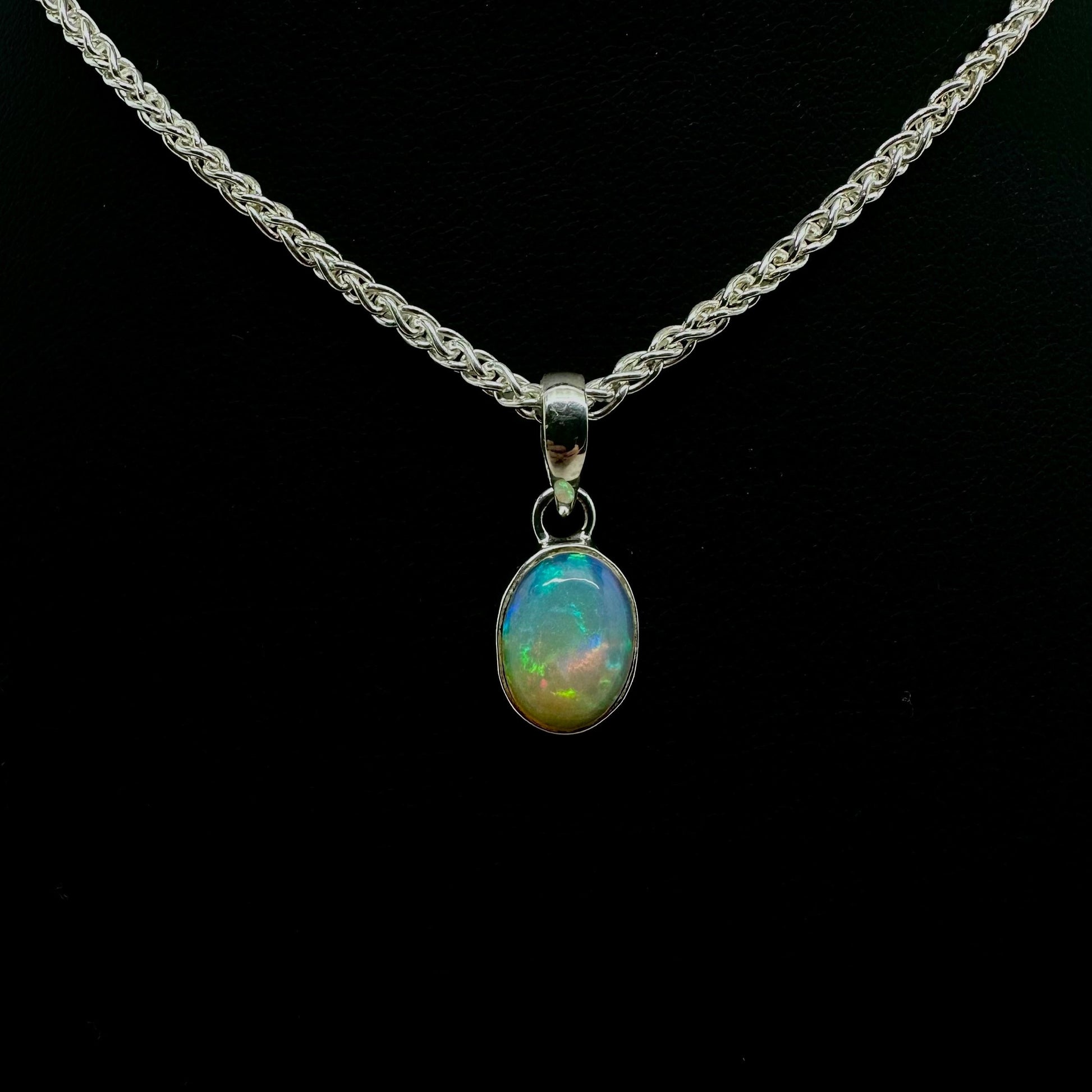 Ethiopian Opal Oval Pendant Tarazed Gems & Jewellery