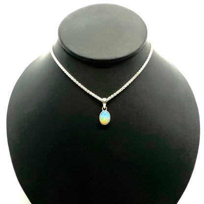 Ethiopian Opal Oval Pendant Tarazed Gems & Jewellery