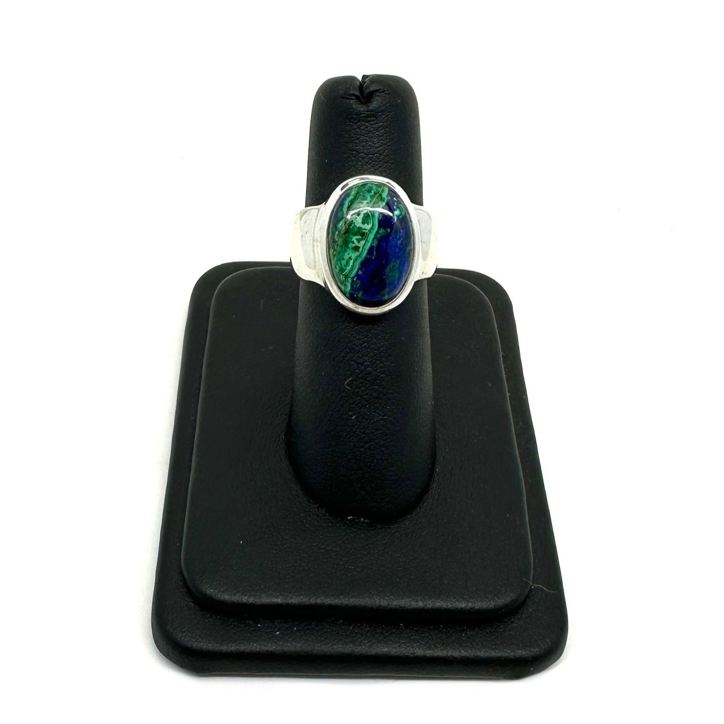 Malachite and Azurite Ring Size 5.5 Tarazed Gems & Jewellery