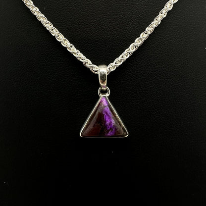 Sugilite Triangle Pendant Tarazed Gems & Jewellery