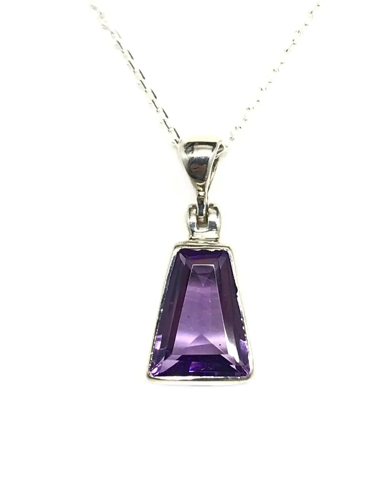 Amethyst Trapezoid Pendant Tarazed Gems & Jewellery