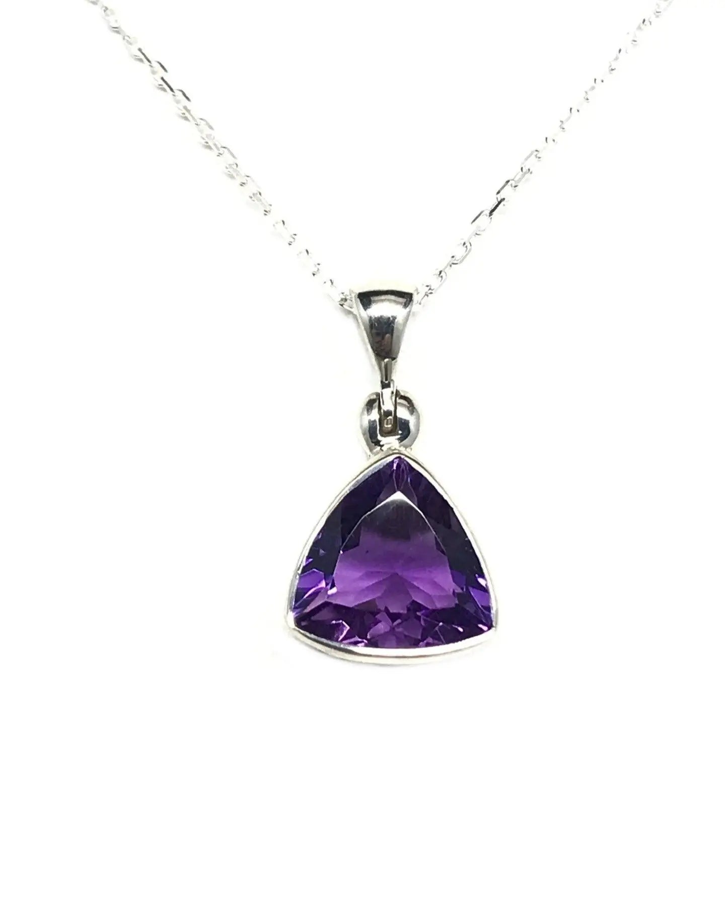 Amethyst Trillion Pendant Tarazed Gems & Jewellery