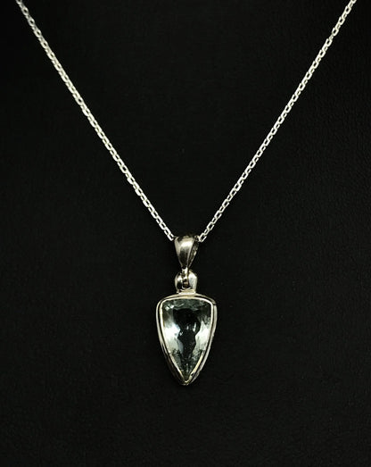 Aquamarine Triangle Pendant Tarazed Gems & Jewellery