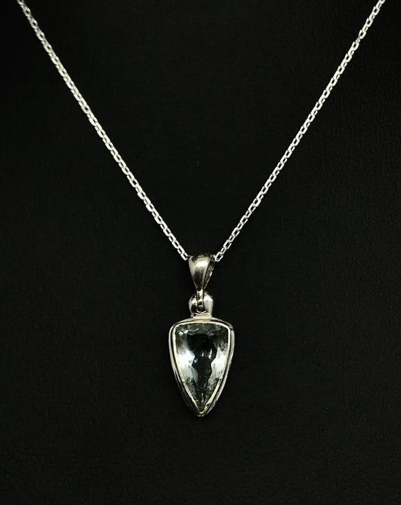 Aquamarine Triangle Pendant Tarazed Gems & Jewellery