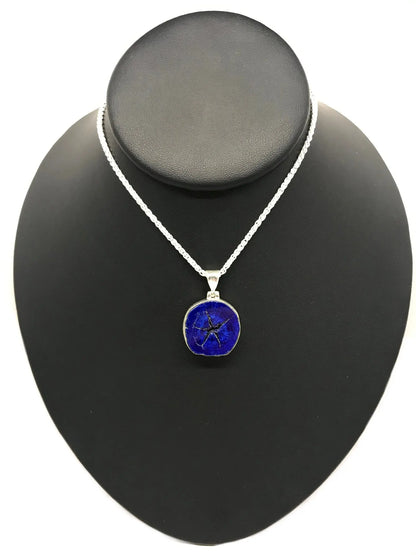 Azurite "Blueberry" Geode Pendant Tarazed Gems & Jewellery