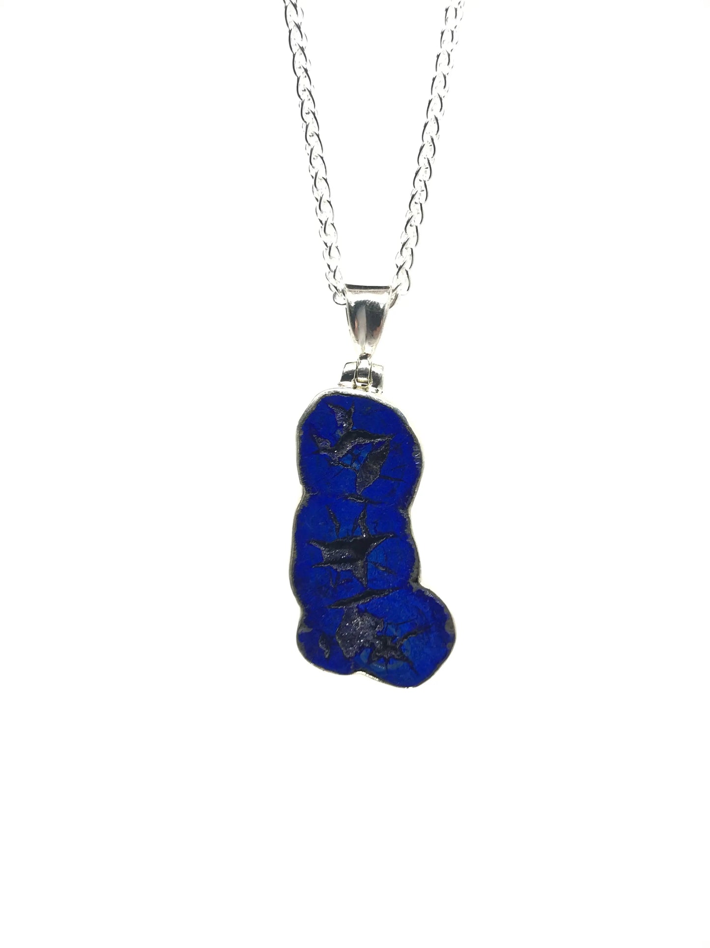 Azurite "Blueberry" Geode Pendant Tarazed Gems & Jewellery