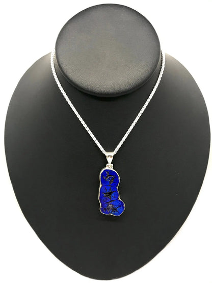 Azurite "Blueberry" Geode Pendant Tarazed Gems & Jewellery