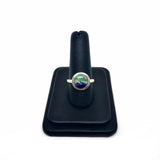 Azurite and Malachite Circle Ring Size 8 Tarazed Gems & Jewellery