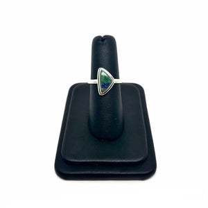 Azurite and Malachite Triangle Ring Size 6 Tarazed Gems & Jewellery