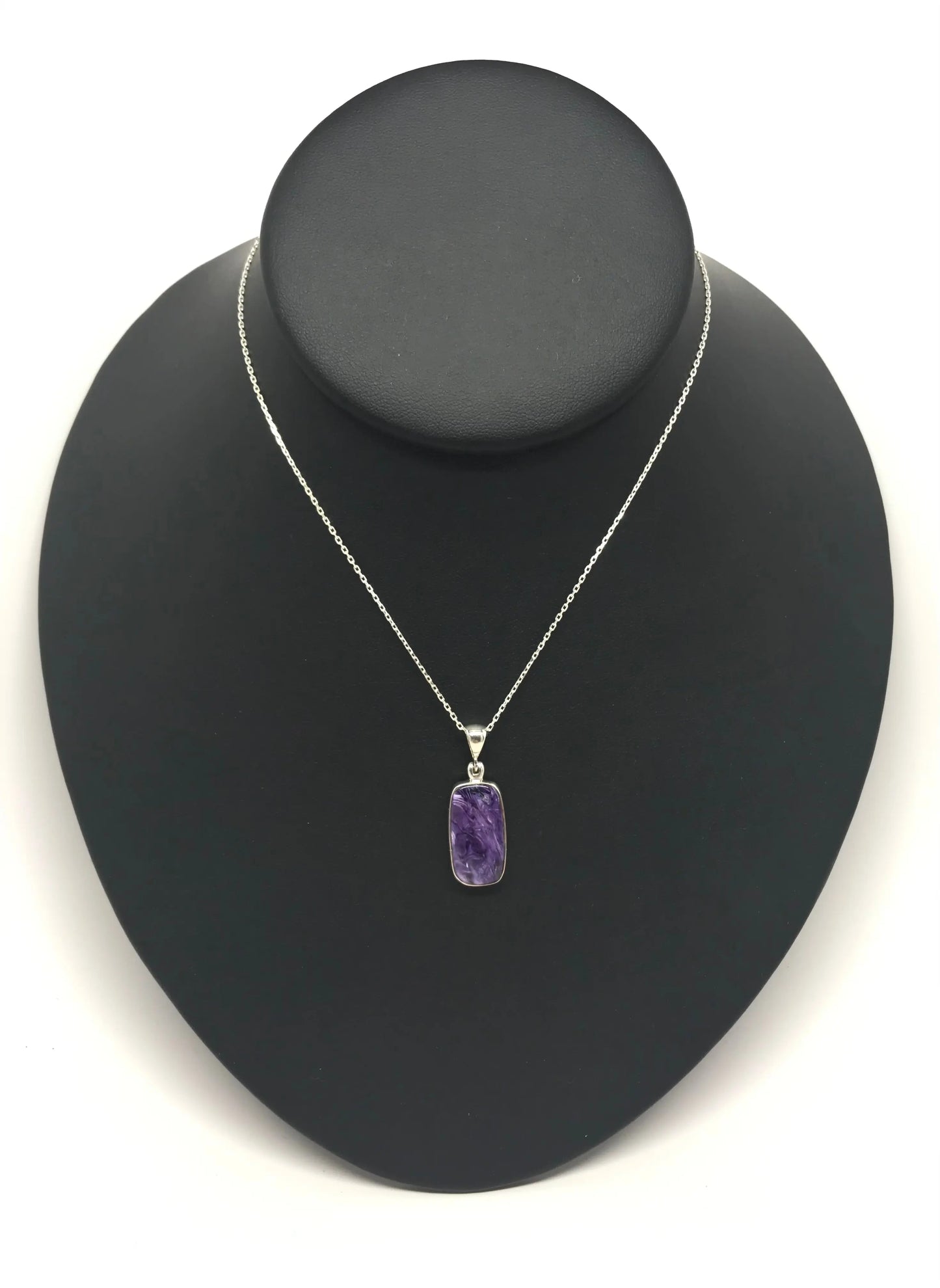 Charoite Rectangle Pendant Tarazed Gems & Jewellery