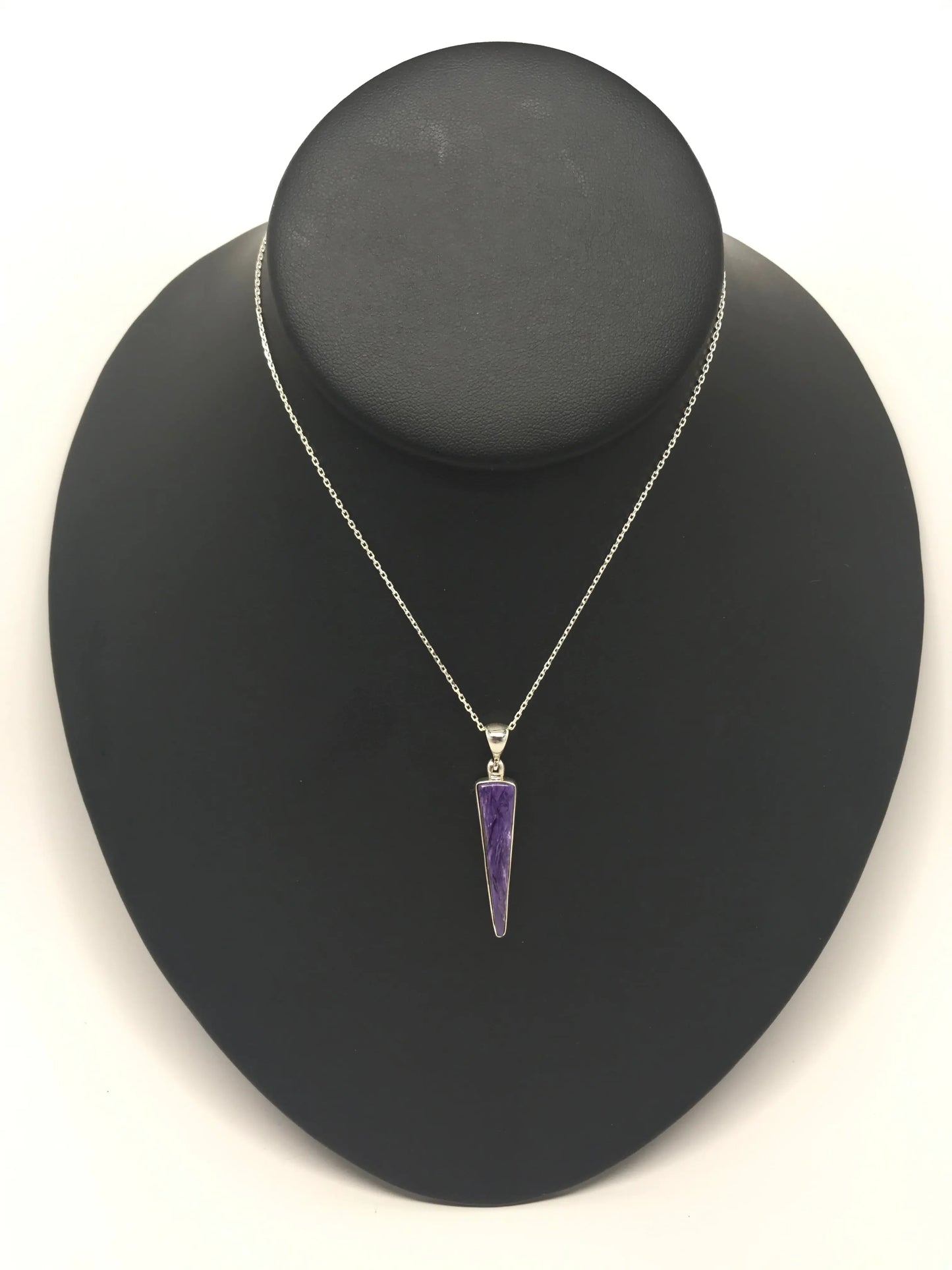 Charoite Triangle Pendant Tarazed Gems & Jewellery