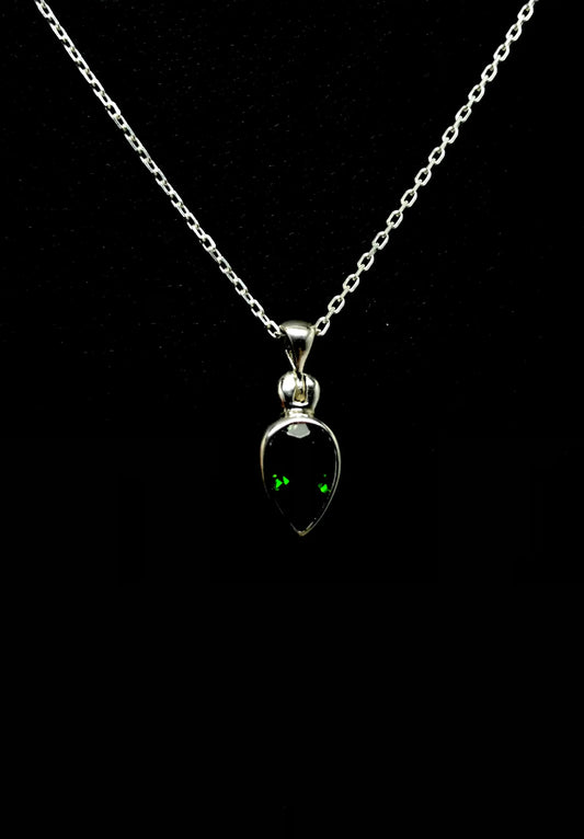 Chrome Diopside Pear Pendant Tarazed Gems & Jewellery