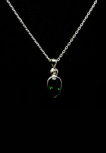 Chrome Diopside Pear Pendant Tarazed Gems & Jewellery