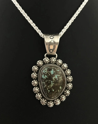 Diné (Navajo) #8 Turquoise Pendant Tarazed Gems & Jewellery