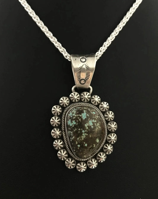 Diné (Navajo) #8 Turquoise Pendant Tarazed Gems & Jewellery