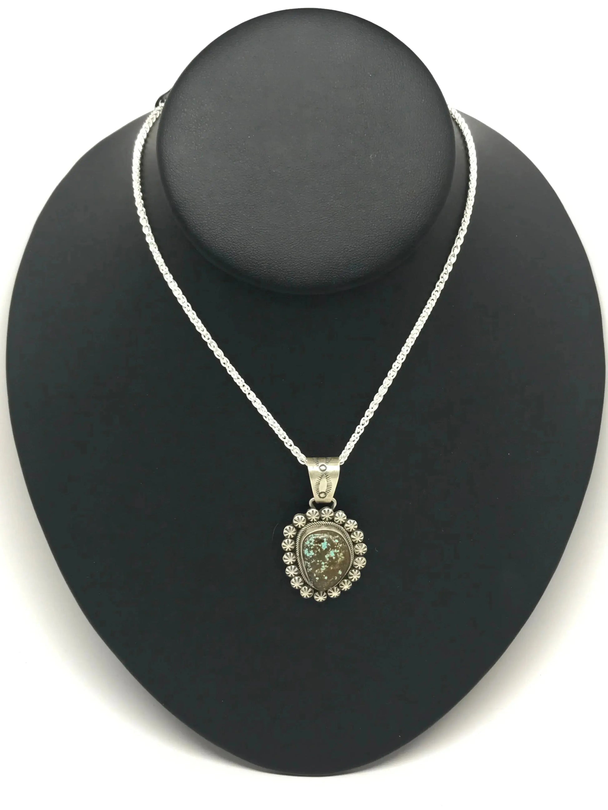 Diné (Navajo) #8 Turquoise Pendant Tarazed Gems & Jewellery