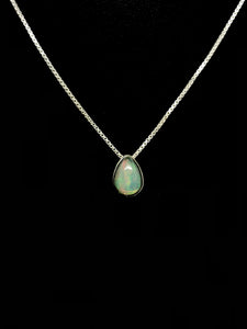 Ethiopian Opal Necklace With Chain Tarazed Gems & Jewellery