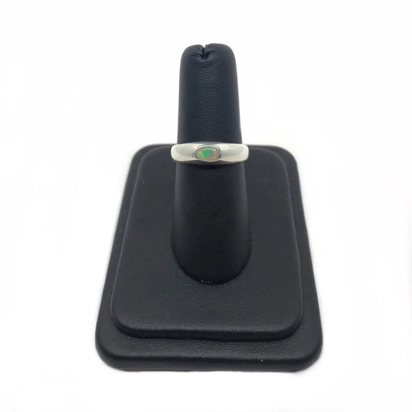 Ethiopian Opal Signet Ring Size 6.5 Tarazed Gems & Jewellery