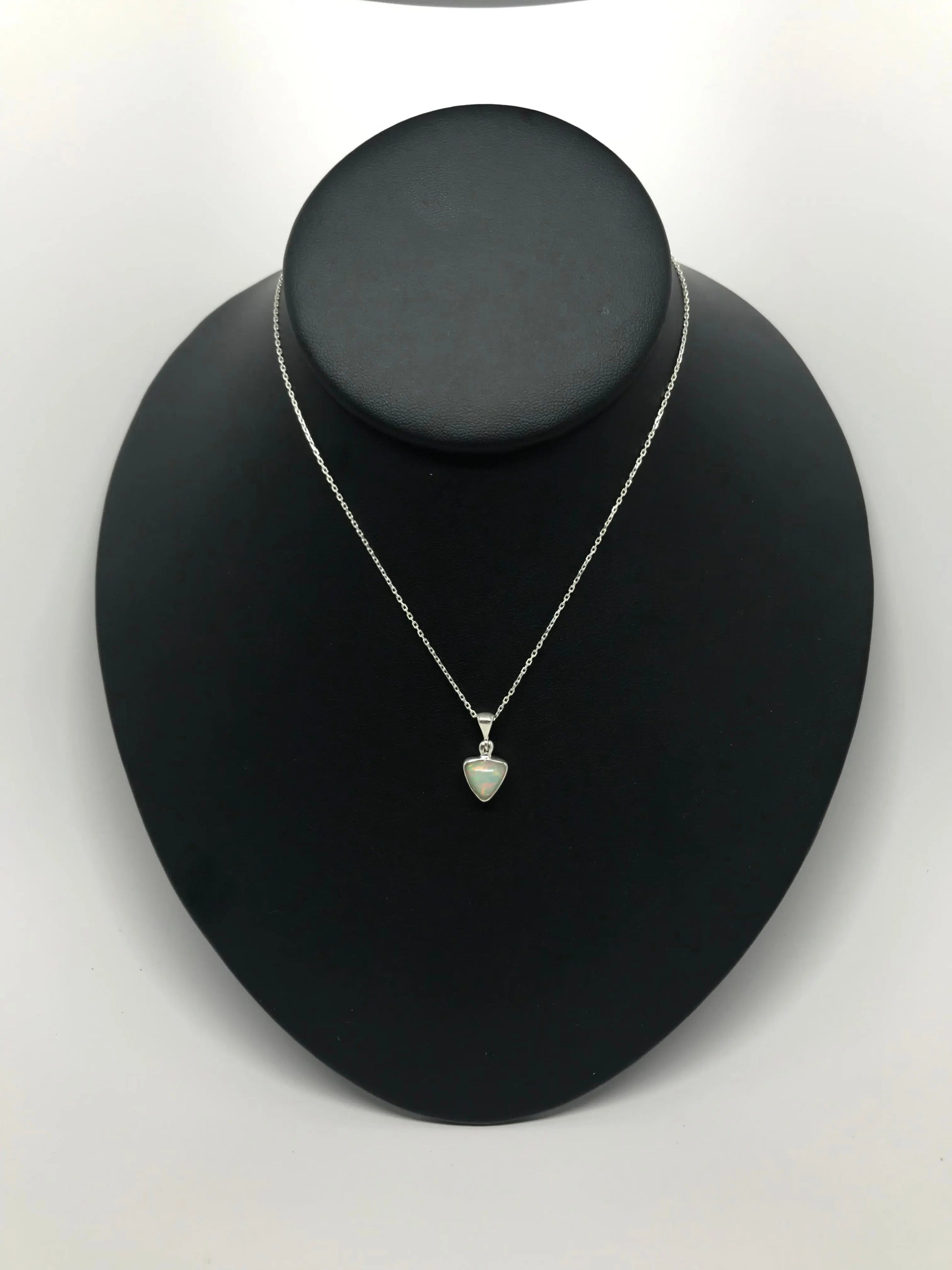 Ethiopian Opal Triangle Pendant Tarazed Gems & Jewellery