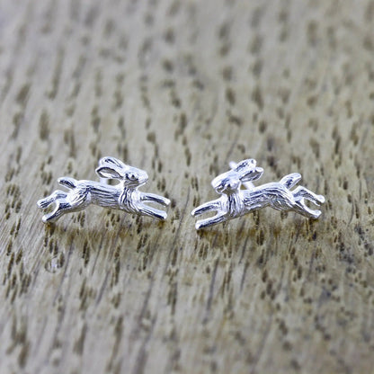 Hare Sterling Silver Stud Earrings Tarazed Gems & Jewellery