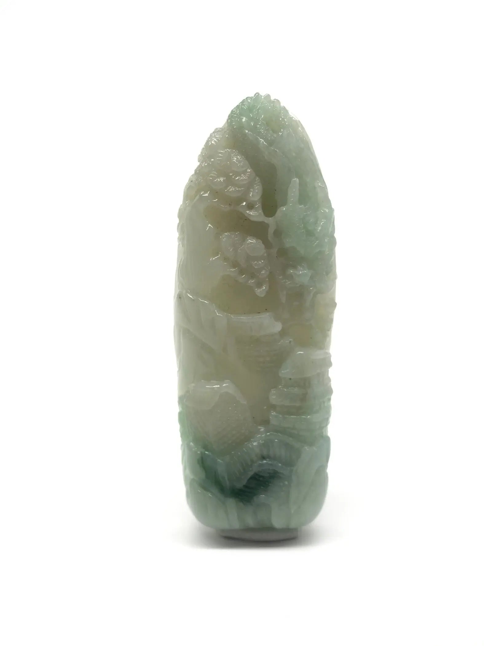 Jade Chinese Dragon (龙) Landscape Carving (Myanmar / Burma) Tarazed Gems & Jewellery