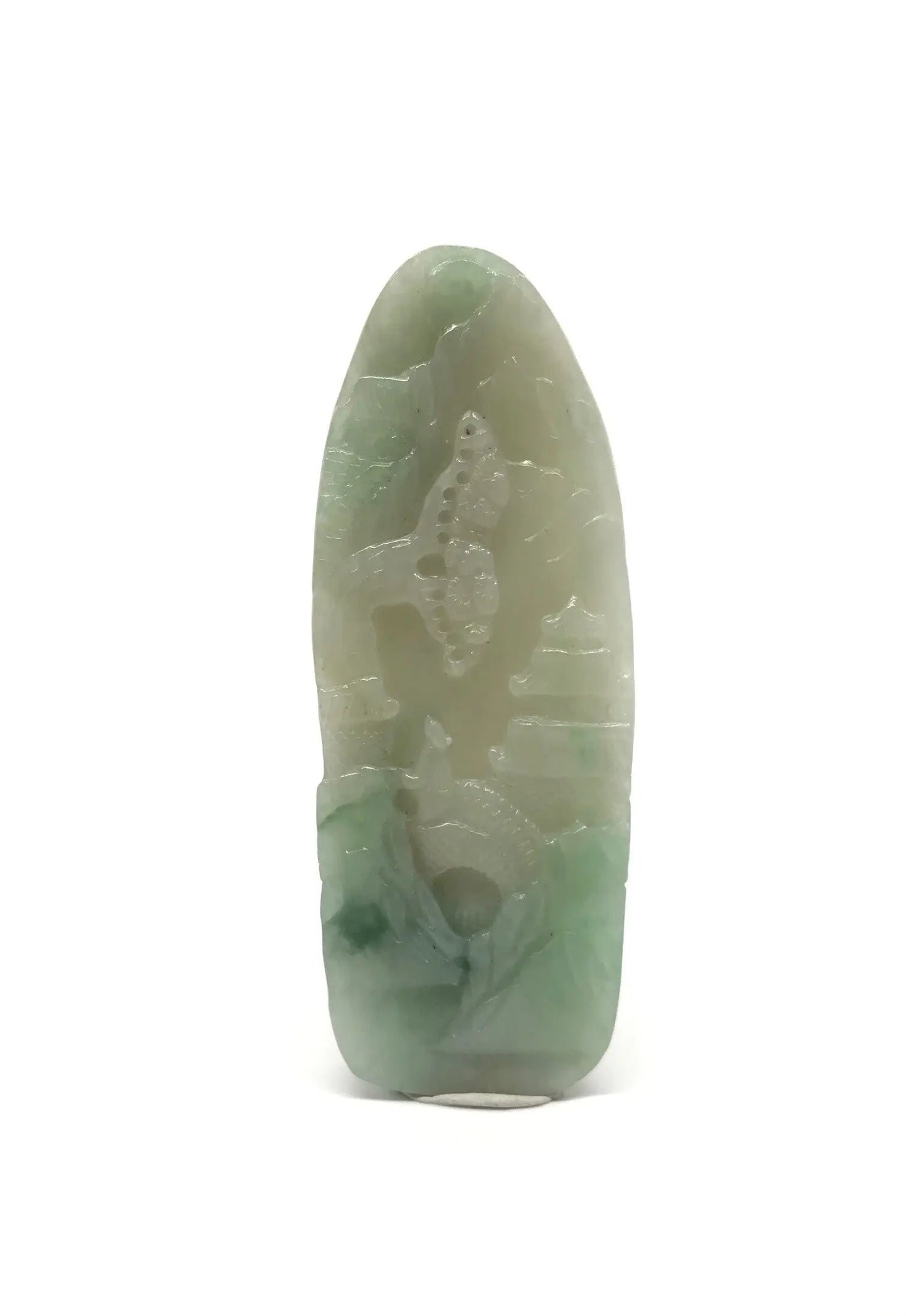 Jade Chinese Dragon (龙) Landscape Carving (Myanmar / Burma) Tarazed Gems & Jewellery