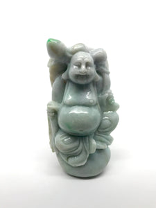 Jade Laughing Buddha Carving (Myanmar / Burma) Tarazed Gems & Jewellery