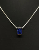 Kyanite Rectangle Necklace With Chain Tarazed Gems & Jewellery