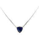 Kyanite Trillion Necklace with Chain Tarazed Gems & Jewellery