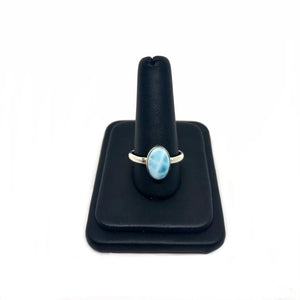 Larimar Oval Ring Size 10.25 Tarazed Gems & Jewellery