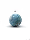 Larimar Spheres (Dominican Republic) Tarazed Gems & Jewellery