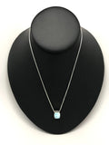 Larimar Square Necklace With Chain Tarazed Gems & Jewellery