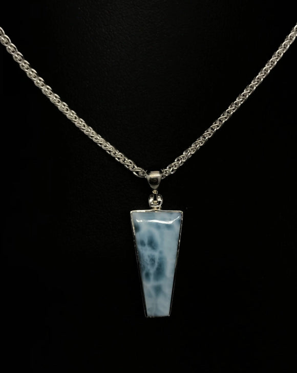 Larimar Trapezoid Pendant Tarazed Gems & Jewellery