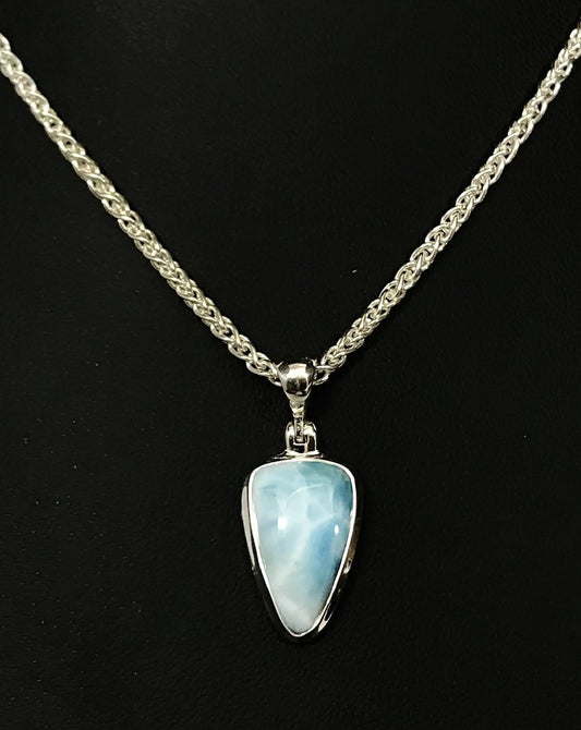 Larimar Triangle Pendant Tarazed Gems & Jewellery