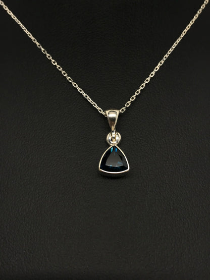 London Blue Topaz Trillion Pendant Tarazed Gems & Jewellery