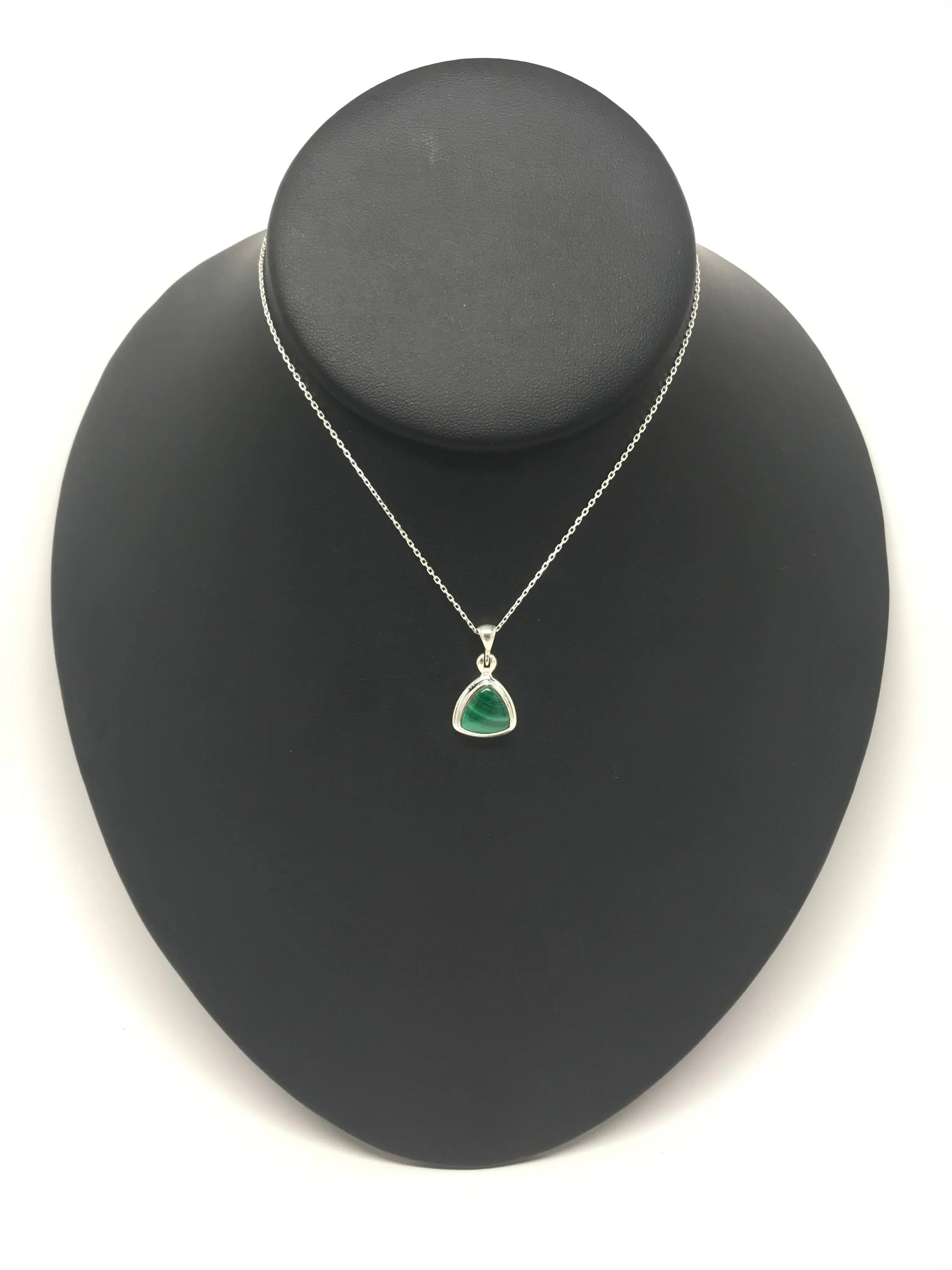 Malachite Triangle Pendant Tarazed Gems & Jewellery