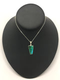 Malachite and Chrysocolla Trapezoid Pendant Tarazed Gems & Jewellery