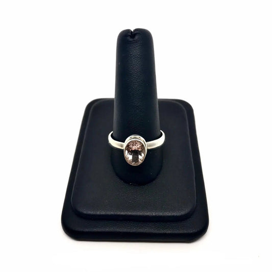 Morganite Oval Ring Size 9.75 Tarazed Gems & Jewellery