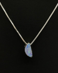 Opal Doublet Necklace With Chain Tarazed Gems & Jewellery