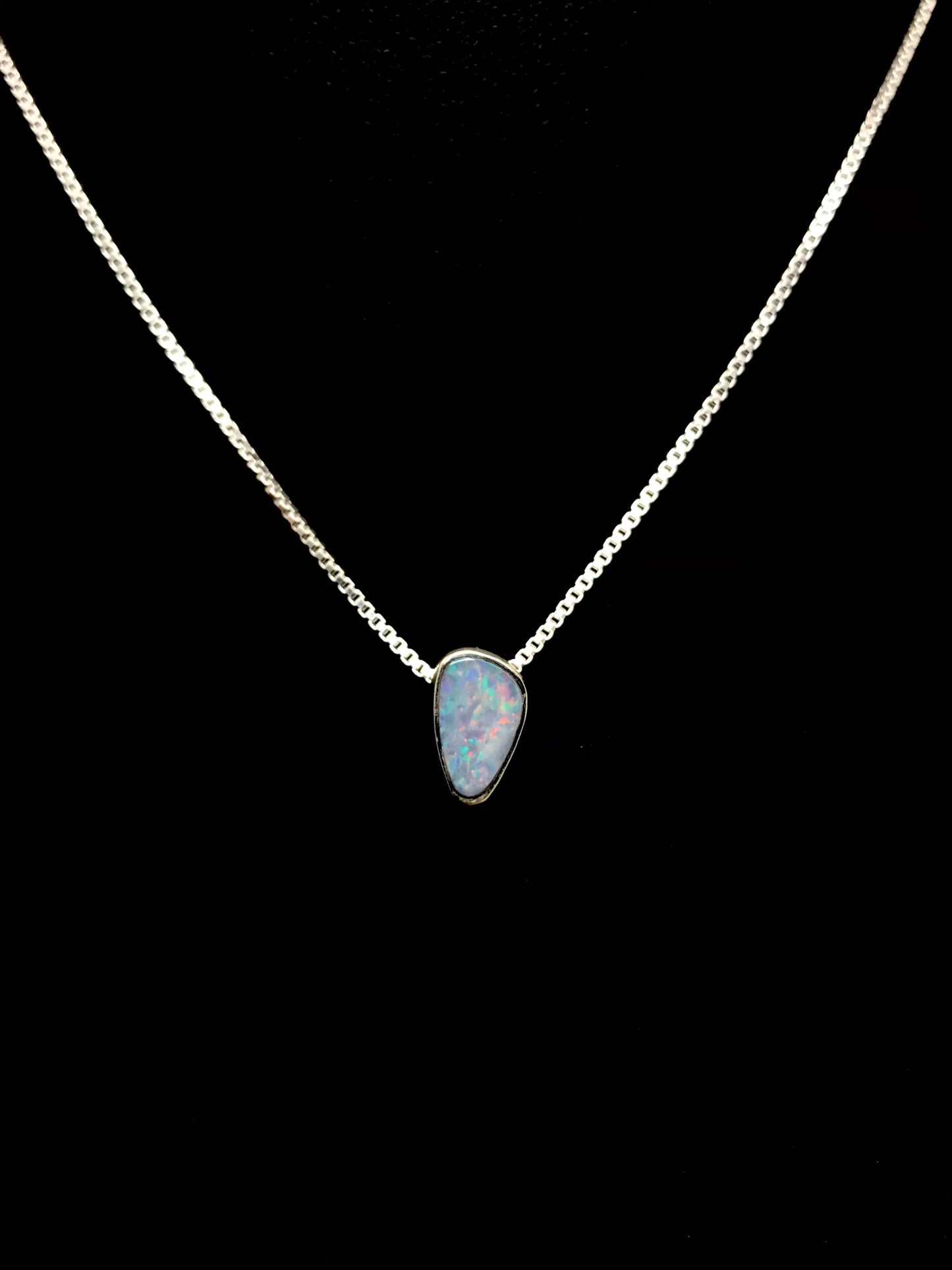 Opal Doublet Necklace With Chain Tarazed Gems & Jewellery