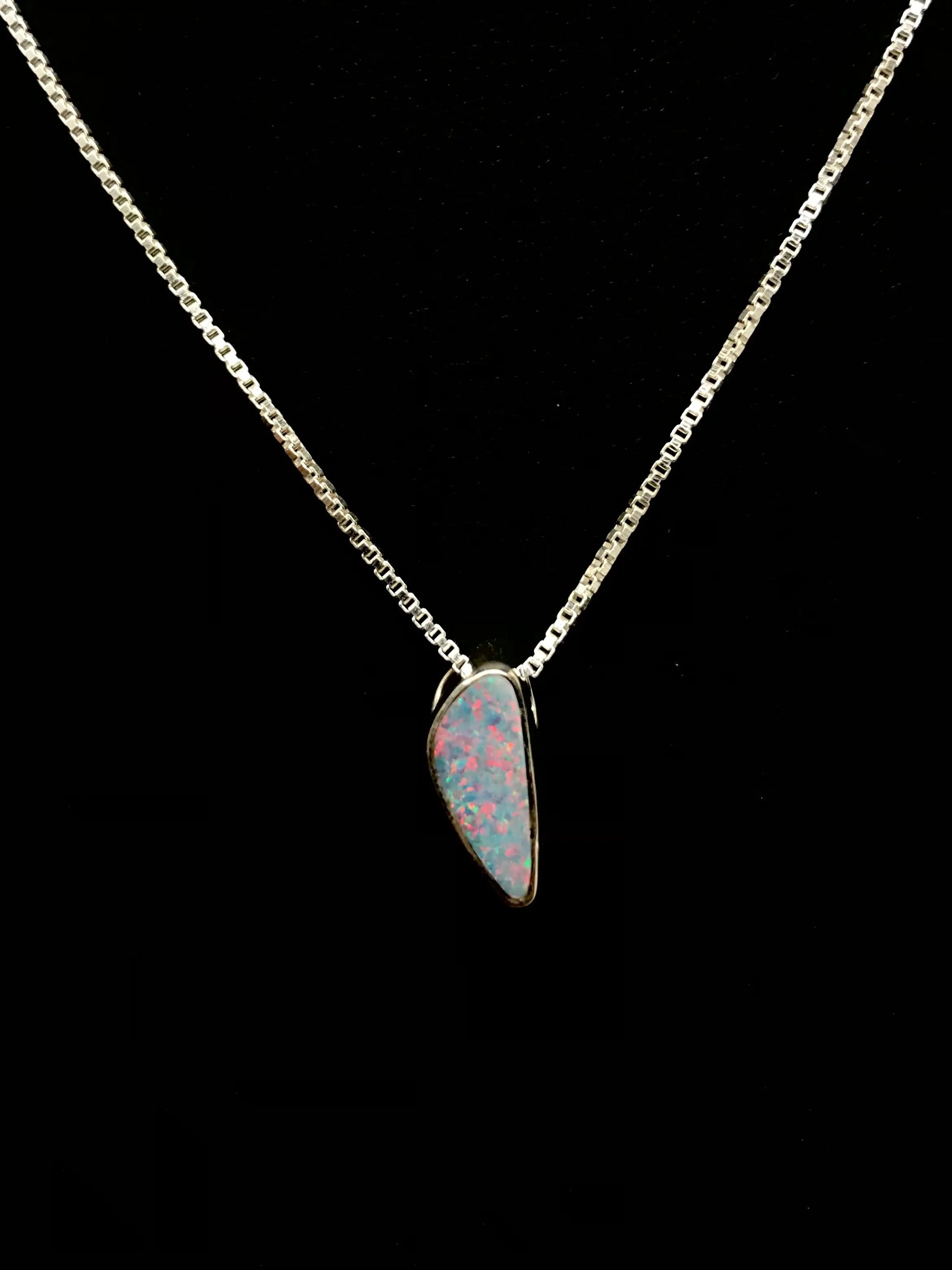 Opal Doublet Necklace with Chain Tarazed Gems & Jewellery