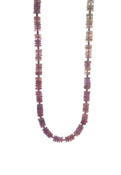 Pink Sapphire and Ruby 15.5" Necklace Tarazed Gems & Jewellery